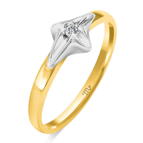 Pierścionek z Diamentem Naturalnym 0,04ct H-SI