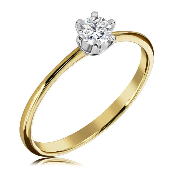 WB-1_40-DN Pierścionek z Diamentem Naturalnym 0,26ct
