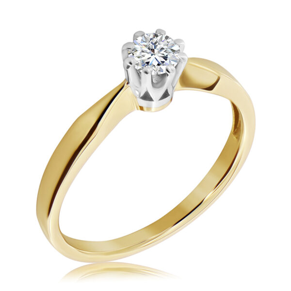 WB-4_30-DN Pierścionek z Diamentem Naturalnym 0,10ct
