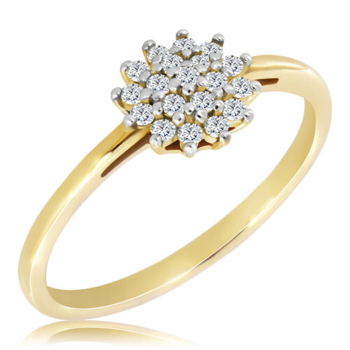 WK-21-DN Pierścionek z Diamentami Naturalnymi 0,17ct