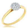 WK-23-DN-DN Pierścionek z Diamentami Naturalnymi 0,33ct