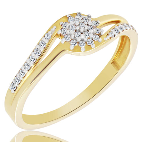 WK-52-DN Pierścionek z Diamentami Naturalnymi 0,18ct