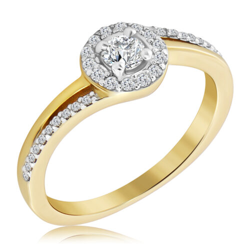 WK-61-DN (1) Pierścionek z Diamentami Naturalnymi 0,38ct